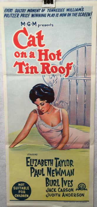 1966 Cat on a Hot Tin Roof Original Australian Daybill Movie Poster 13 x 30   - TvMovieCards.com