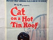 1966 Cat on a Hot Tin Roof Original Australian Daybill Movie Poster 13 x 30   - TvMovieCards.com