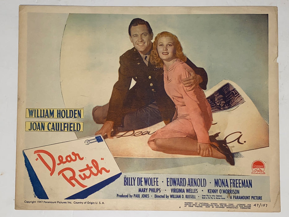 1947 Dear Ruth 11x14 Lobby Card #6 Joan Caulfield, William Holden, Mona Freeman   - TvMovieCards.com