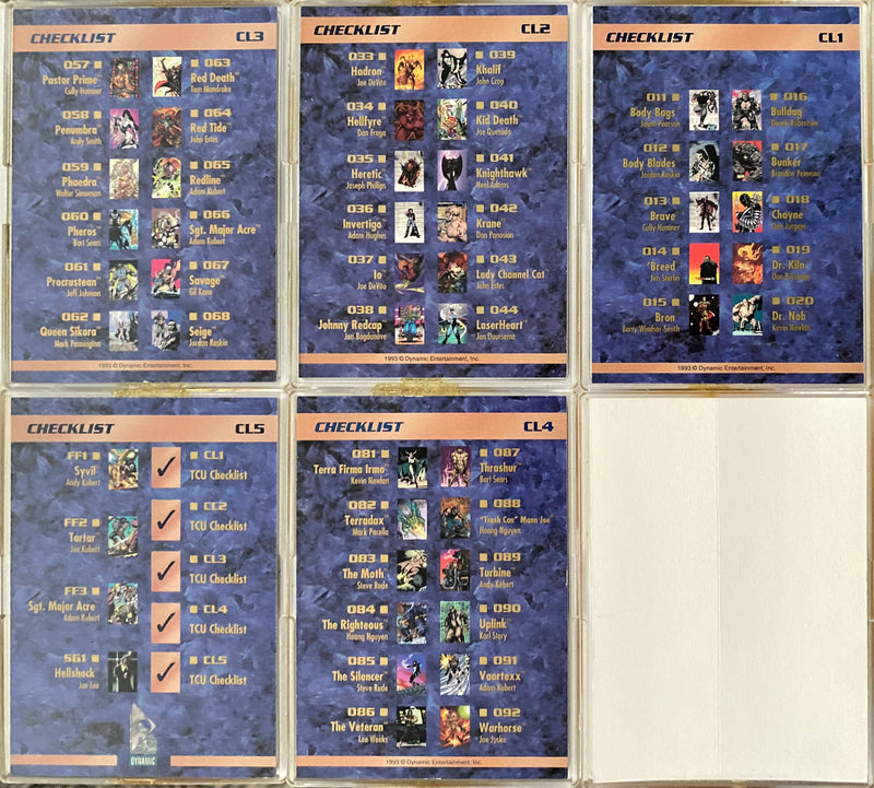 1993 The Creators Universe Base Trading Card Set 100 Card Dynamic   - TvMovieCards.com