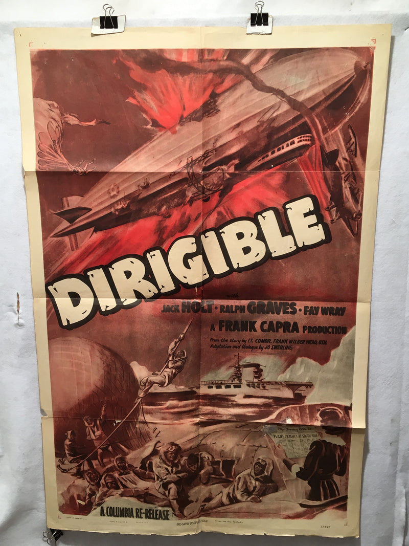 1949 Dirigible Original Rerelease 1SH Movie Poster Jack Holt 27 x 41   - TvMovieCards.com