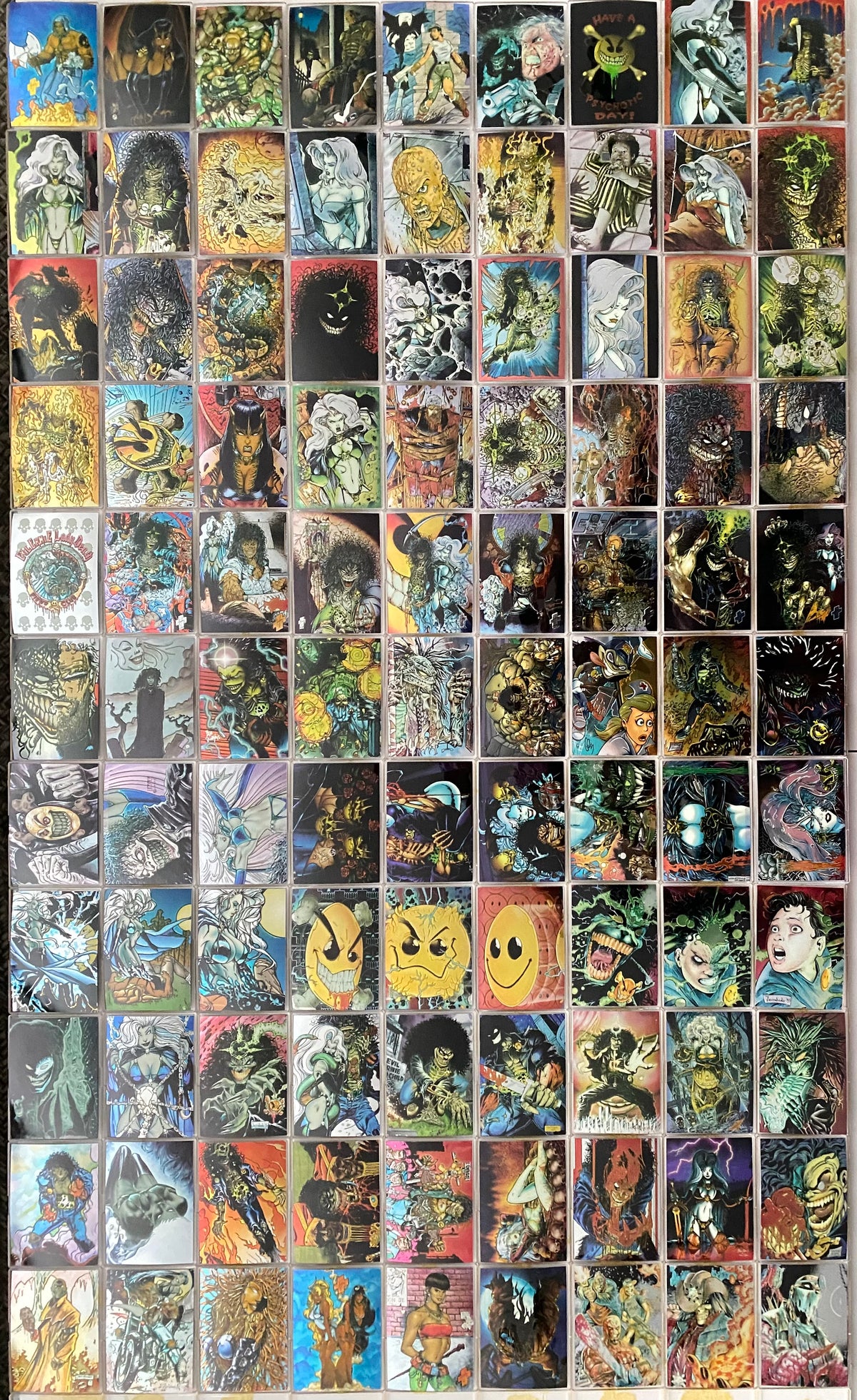 Evil Ernie Series II Two Glow in the Dark Base Card Set All