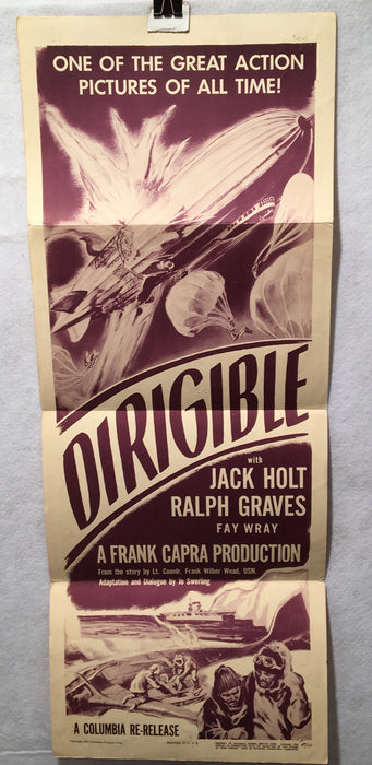 1949 Dirigible Original Rerelease Insert Movie Poster Jack Holt 14 x 36   - TvMovieCards.com