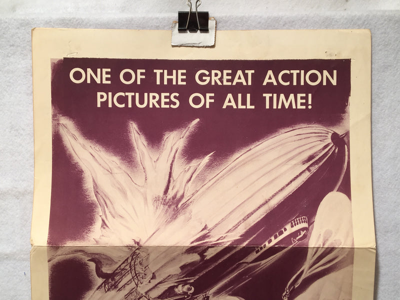 1949 Dirigible Original Rerelease Insert Movie Poster Jack Holt 14 x 36   - TvMovieCards.com