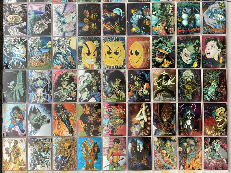 Evil Ernie Series II Two Glow in the Dark Base Card Set All Chromium 100 Cards   - TvMovieCards.com