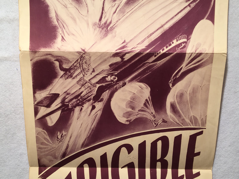 1949 Dirigible Original Rerelease Insert Movie Poster Jack Holt 14 x 36   - TvMovieCards.com