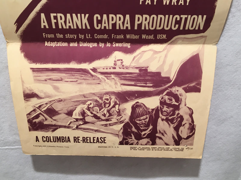 1949 Dirigible Original Rerelease Insert Movie Poster Jack Holt 14 x 36   - TvMovieCards.com