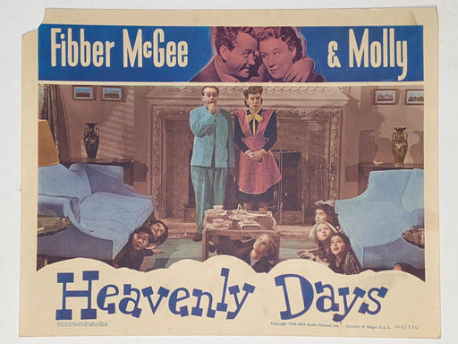 1944 Heavenly Days 11x14 Lobby Card Jim Jordan, Marian Jordan, Eugene Pallette   - TvMovieCards.com