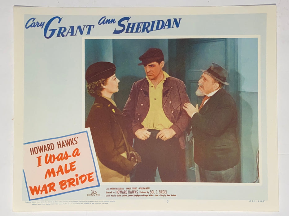 1949 I Was a Male War Bride 11x14 Lobby Card #7 Cary Grant, Ann Sheridan   - TvMovieCards.com
