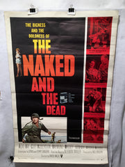 1958 The Naked and the Dead Original 1SH Movie Poster 27 x 41   - TvMovieCards.com