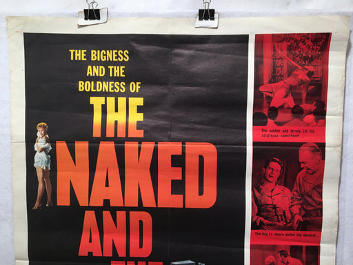 1958 The Naked and the Dead Original 1SH Movie Poster 27 x 41   - TvMovieCards.com