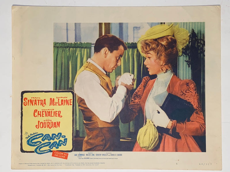 1960 Can-Can #5 Lobby Card 11 x 14  Frank Sinatra, Shirley MacLaine   - TvMovieCards.com