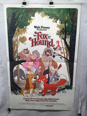 1981 The Fox and the Hound Original 1SH Walt Disney Movie Poster 27 x 41   - TvMovieCards.com