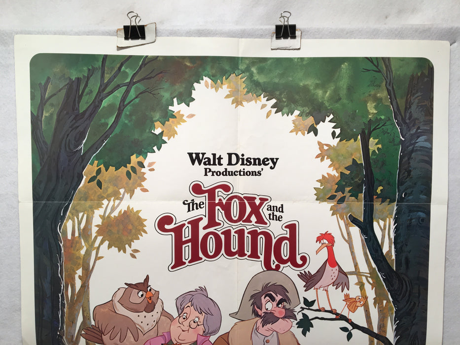 1981 The Fox and the Hound Original 1SH Walt Disney Movie Poster 27 x 41   - TvMovieCards.com
