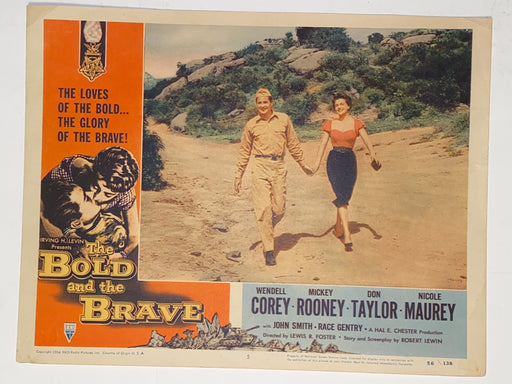 1956 The Bold and the Brave 11x14 Lobby Card #5  Wendell Corey, Mickey Rooney   - TvMovieCards.com