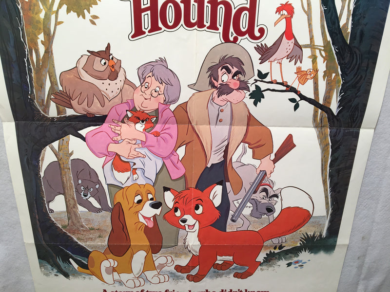 1981 The Fox and the Hound Original 1SH Walt Disney Movie Poster 27 x 41   - TvMovieCards.com