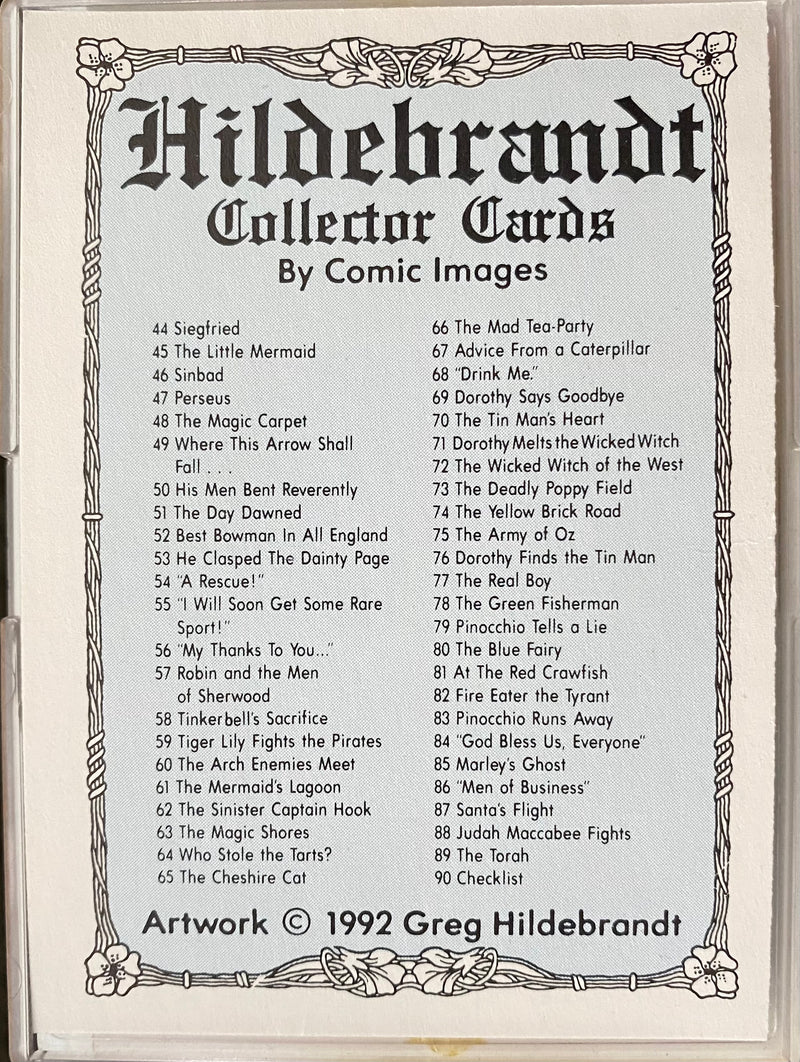 1992 Greg Hildebrandt Fantasy Art Base Card Set 90 Cards Comic Images   - TvMovieCards.com