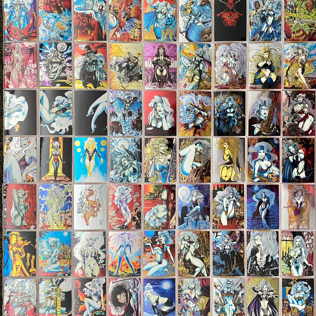 1994 Lady Death All Chromium Series 1 Complete Trading Card Set
