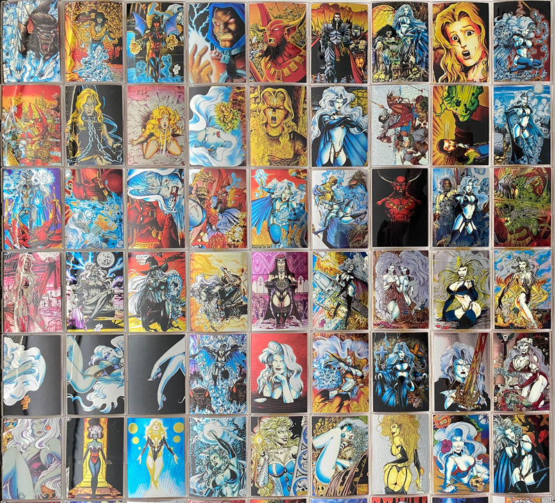 1994 Lady Death All Chromium Series 1 Complete Trading Card Set 100 Cards Krome   - TvMovieCards.com