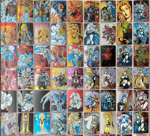 1994 Lady Death All Chromium Series 1 Complete Trading Card Set 100 Cards Krome   - TvMovieCards.com