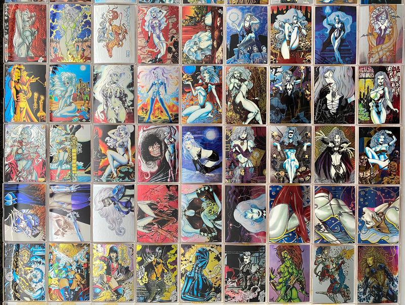 1994 Lady Death All Chromium Series 1 Complete Trading Card Set 100 Cards Krome   - TvMovieCards.com