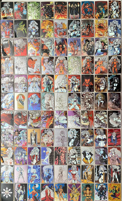 1995 Lady Death All Chromium Series 2 Complete Trading Card Set 100 Cards Krome   - TvMovieCards.com