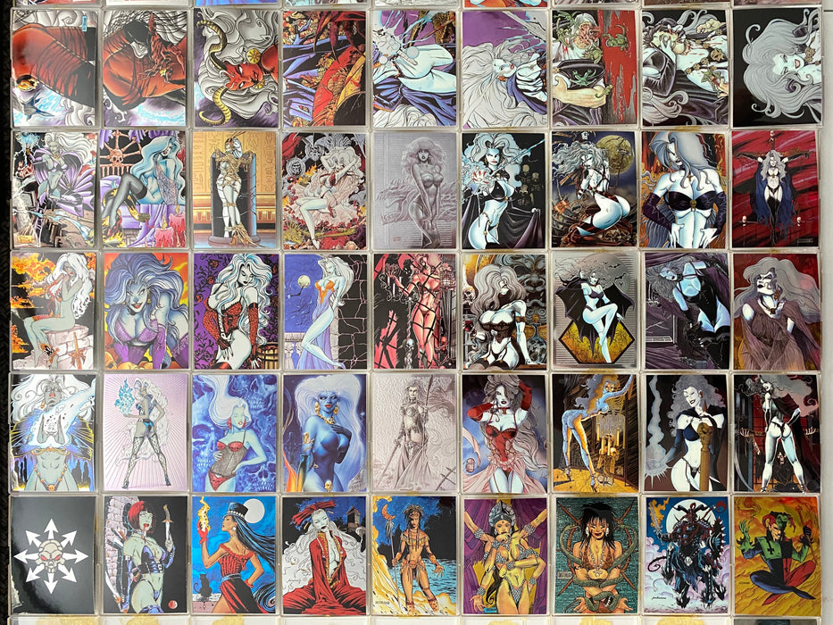 Lady Death All Chromium Series 2 Complete Trading Card Set 100 Cards Krome 1995   - TvMovieCards.com