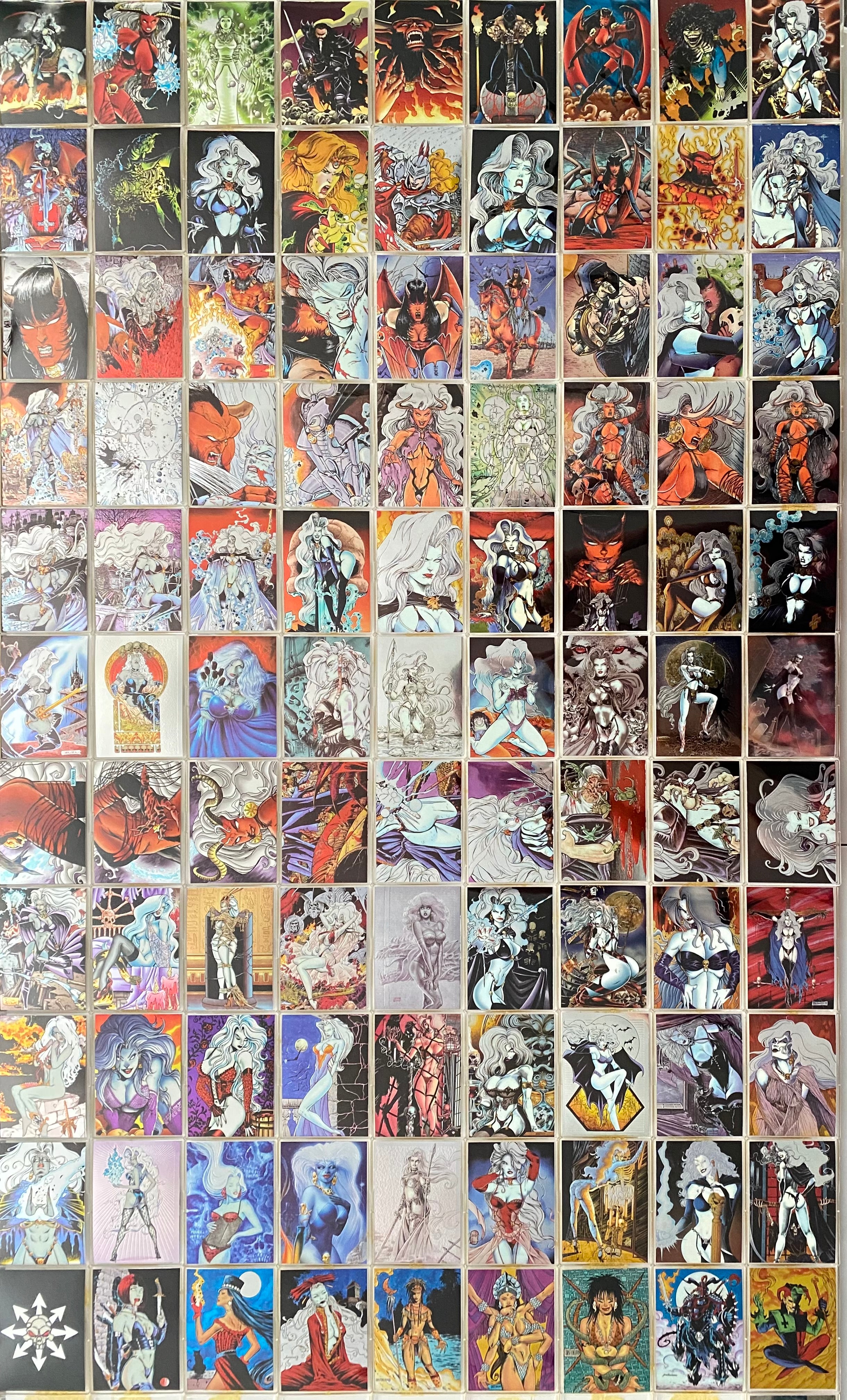 1995 Lady Death All Chromium Series 2 Parallel Sticker Trading