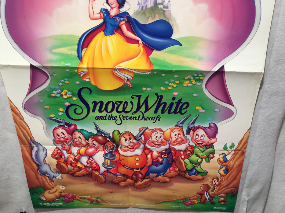 1994 Snow White and Seven Dwarfs Original 1SH Walt Disney Movie Poster 27 x 41   - TvMovieCards.com