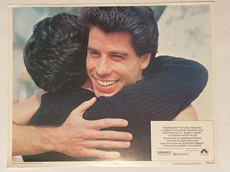 1977 Saturday Night Fever 11x14 Lobby Card #6 John Travolta Karen Lynn Gorney   - TvMovieCards.com