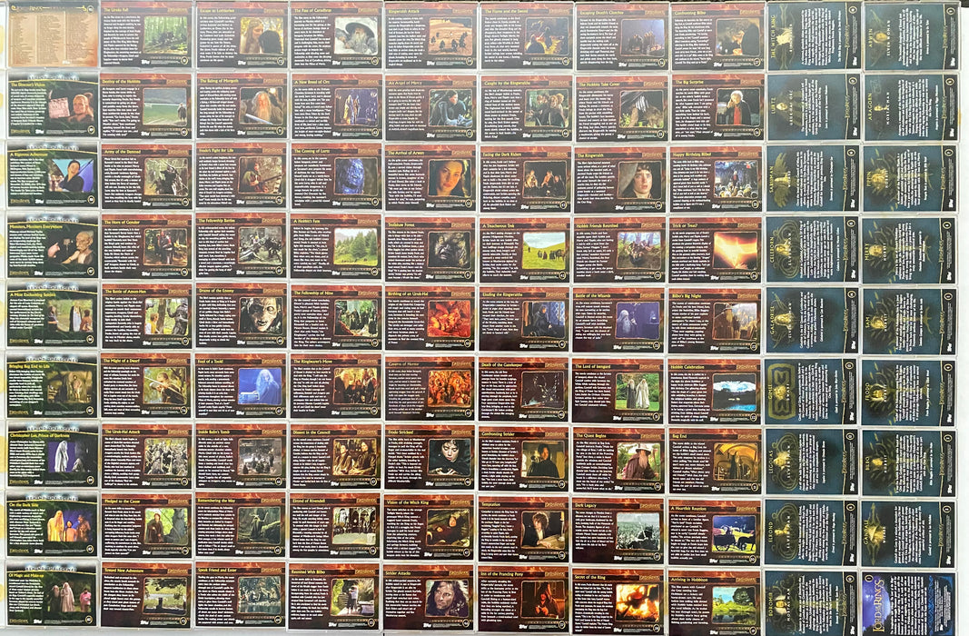 2001 Lord of the Rings Fellowship of the Ring Trading Card Set 90 Cards Topps   - TvMovieCards.com