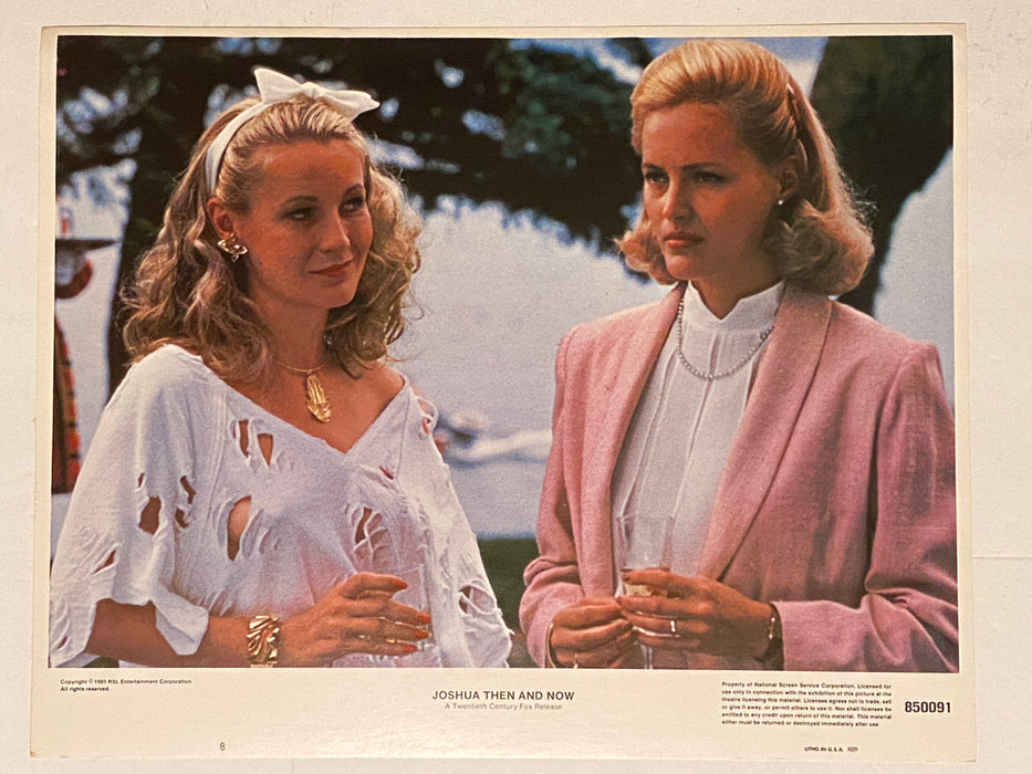 1985 Joshua Then and Now 11x14 Lobby Card #8 James Woods, Gabrielle Lazure   - TvMovieCards.com