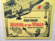 1961 Master of the World Jules Verne Original Benton Window Card 14 x 22   - TvMovieCards.com