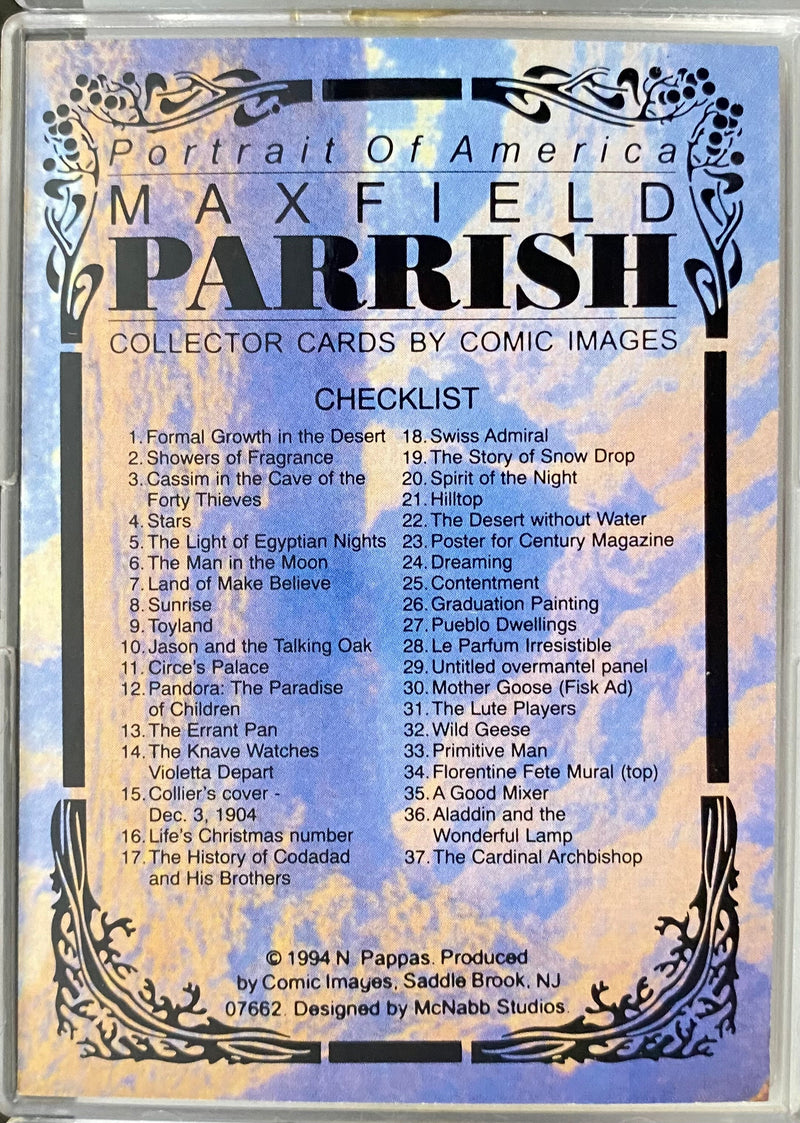 1994 Maxfield Parrish: Portrait of America Complete Base Trading Card Set of 90   - TvMovieCards.com