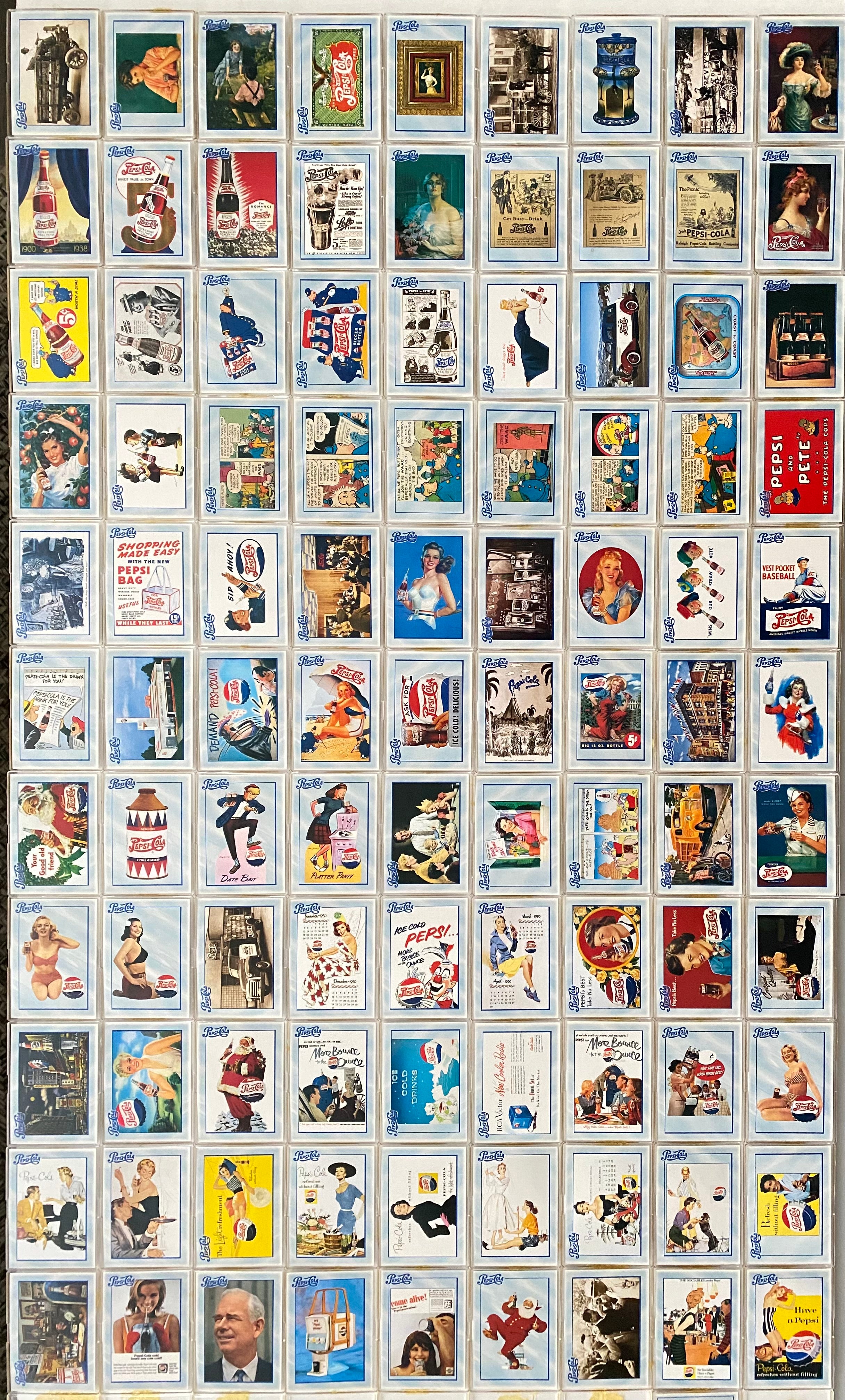 1994 Pepsi-Cola: Series 1 Complete Trading Card Set 100 Cards Dart