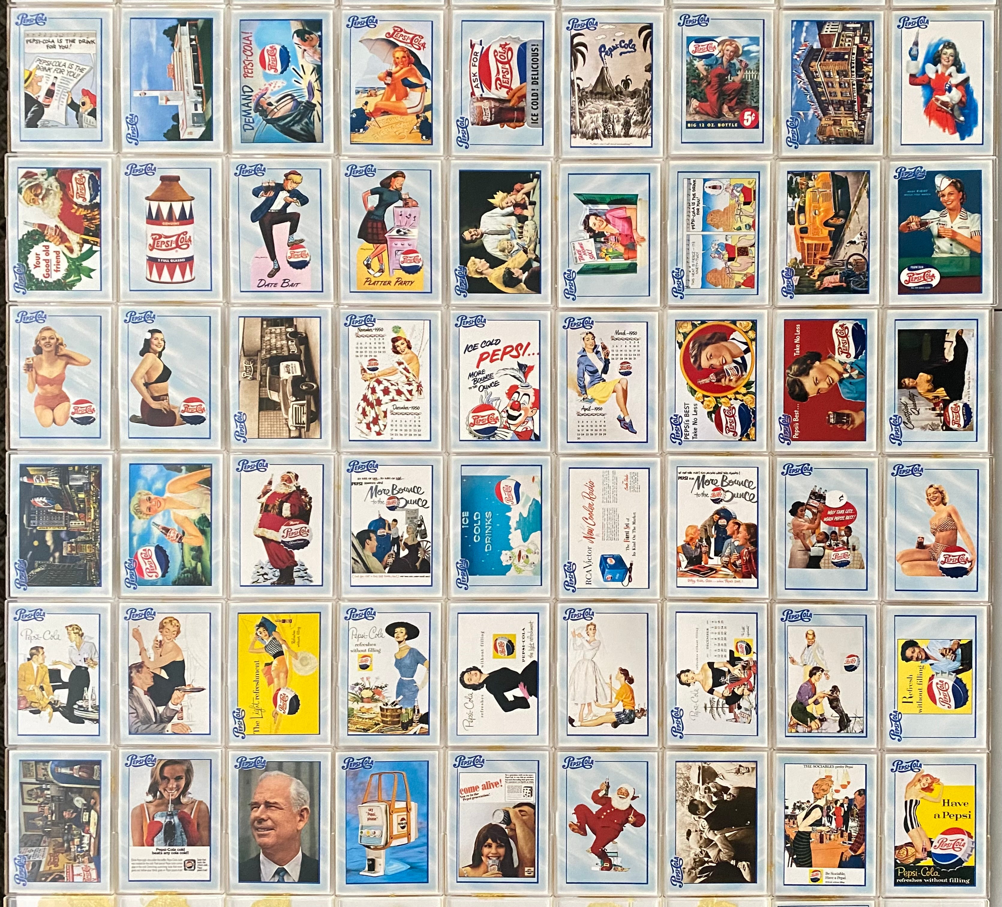1994 Pepsi-Cola: Series 1 Complete Trading Card Set 100 Cards Dart