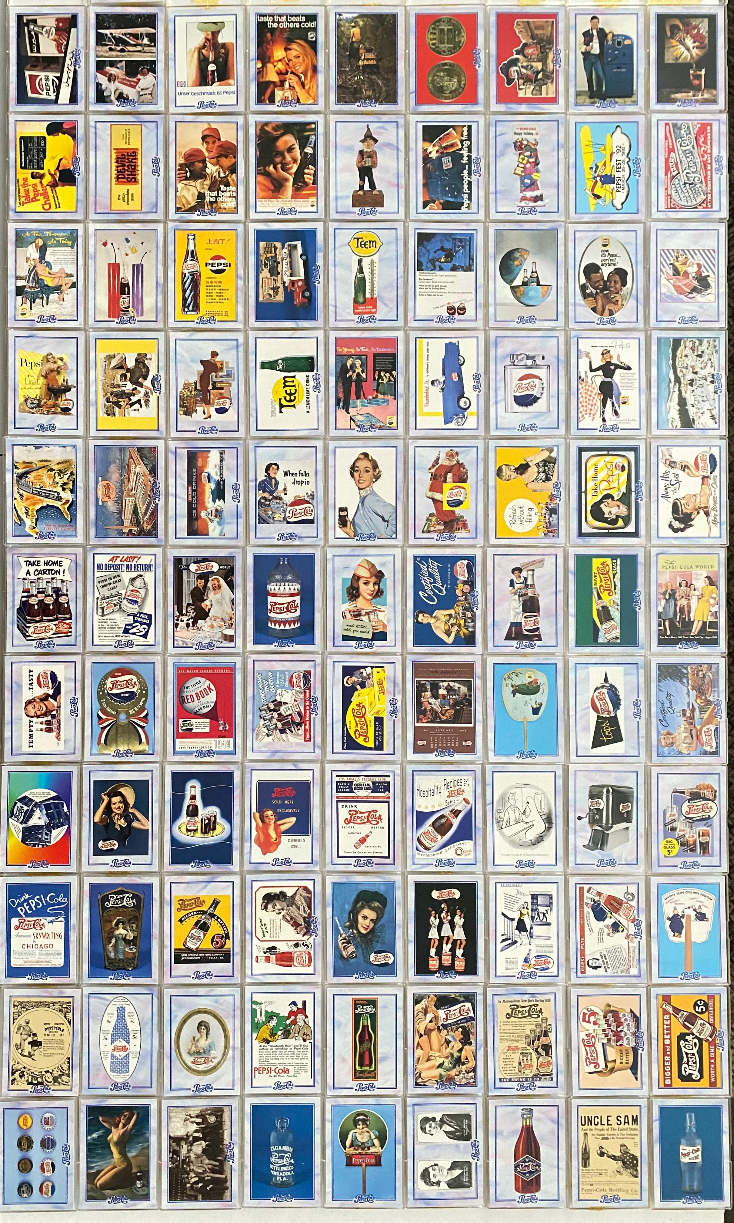 1995 Pepsi-Cola: Series 2 Complete Trading Card Set 100 Cards Dart