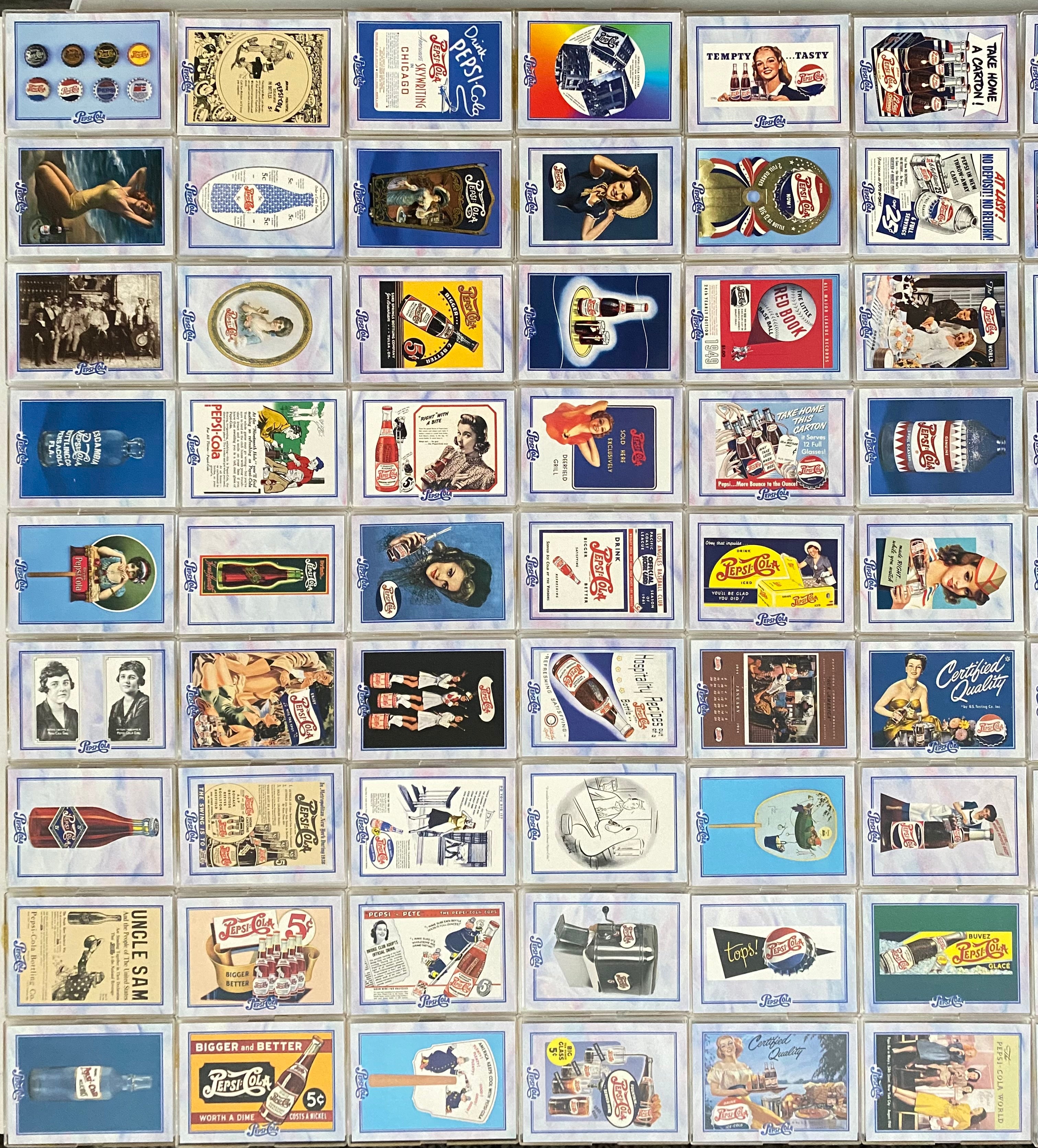 Pepsi ビンテージトレーディングカードセット 1995 Pepsi-Cola: Series 2 Complete Trading Card Set 100 Cards Dart