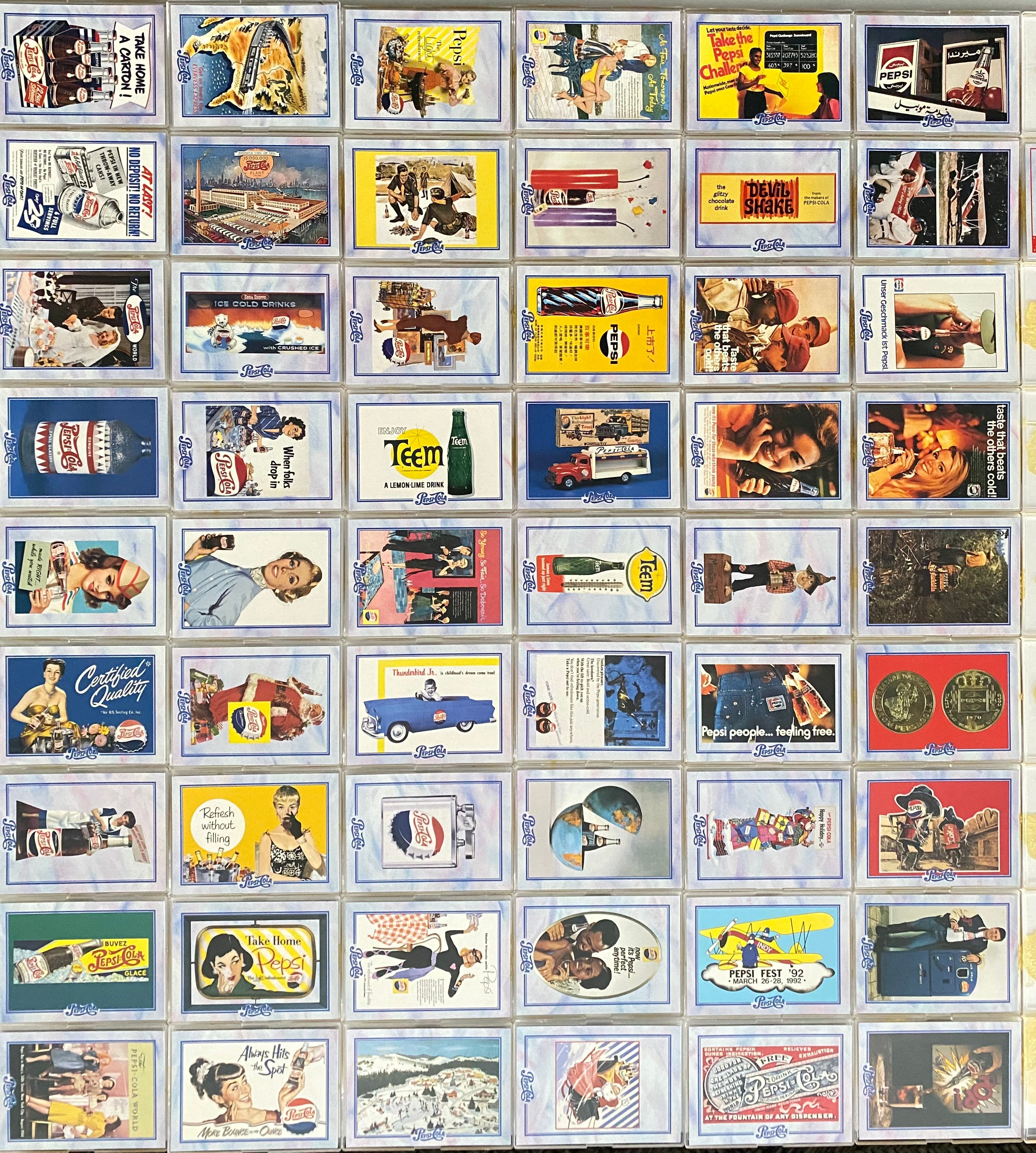 1995 Pepsi-Cola: Series 2 Complete Trading Card Set 100 Cards Dart