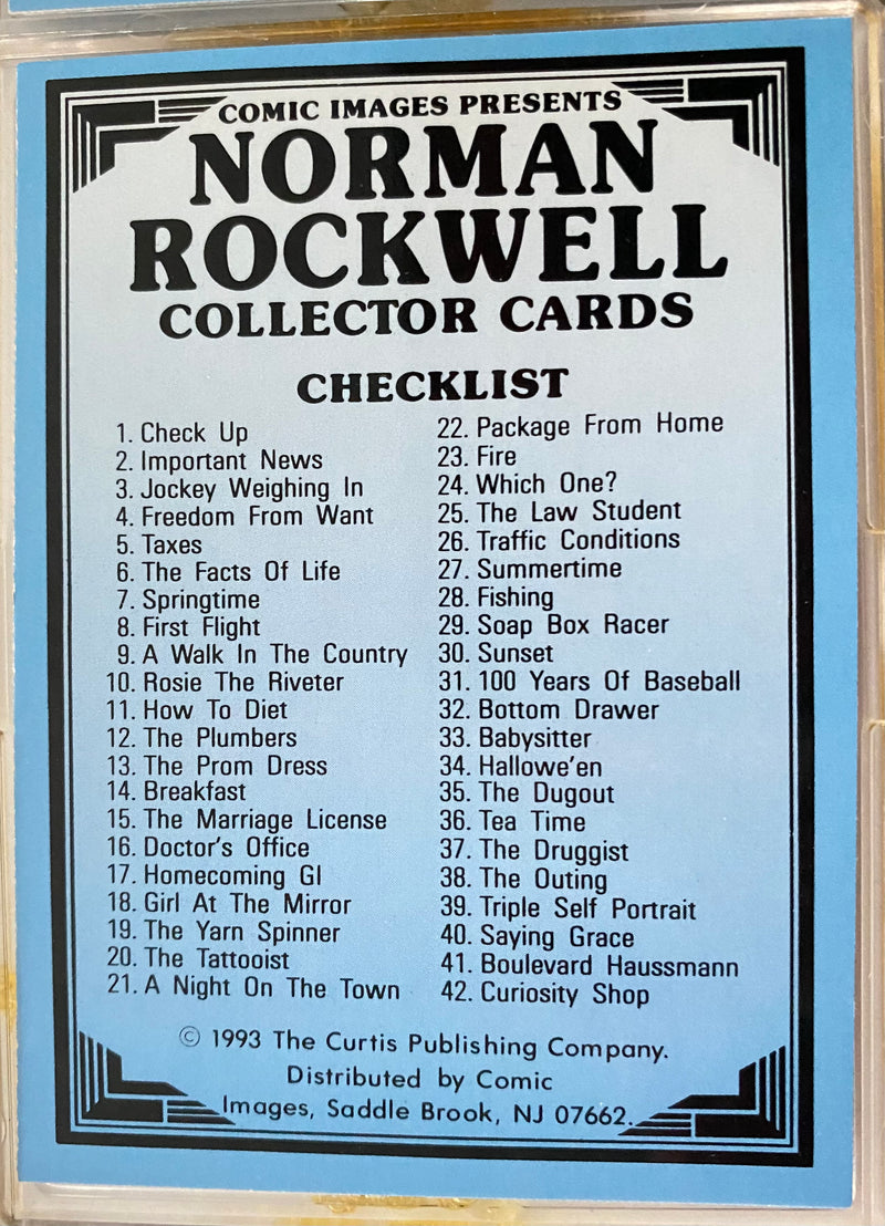 1993 Norman Rockwell 1 Saturday Evening Post Base Trading Card Set 90 Cards - TvMovieCards.com