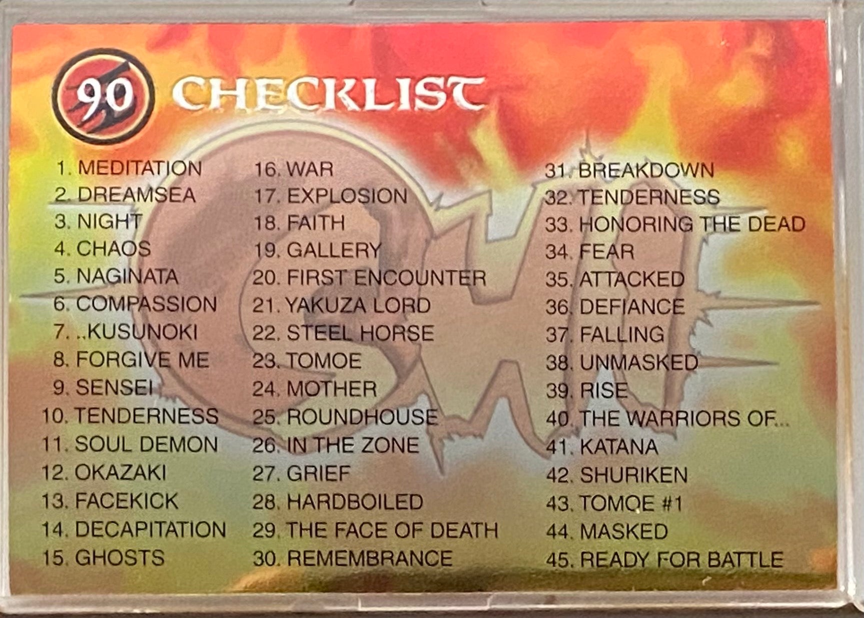 1995 Shi All-Chromium Complete Trading Card Set 90 Cards Comic