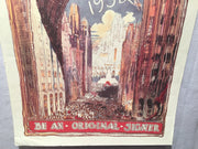 1933 Chicago Worlds Fair Centennial Celebration "Be an Original Signer" 30 x 21   - TvMovieCards.com