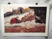 Dale Adkins - Ambush Crossing Western Art Unsigned Lithograph Print 25 x 36"   - TvMovieCards.com