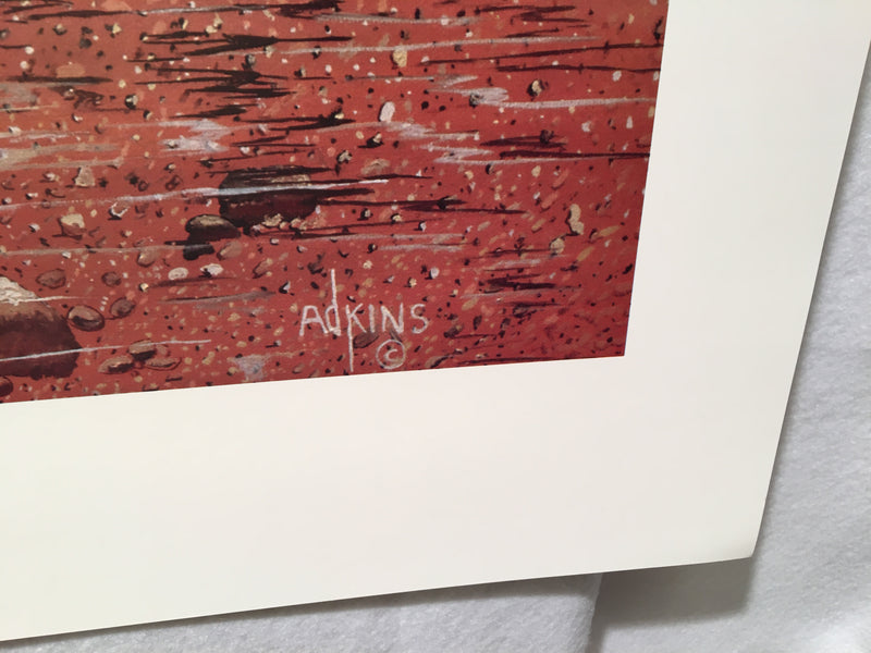 Dale Adkins - Ambush Crossing Western Art Signed Lithograph Print 25 x 36"   - TvMovieCards.com