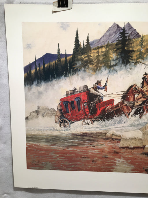 Dale Adkins - Ambush Crossing Western Art Signed AP Lithograph Print 25 x 36"   - TvMovieCards.com