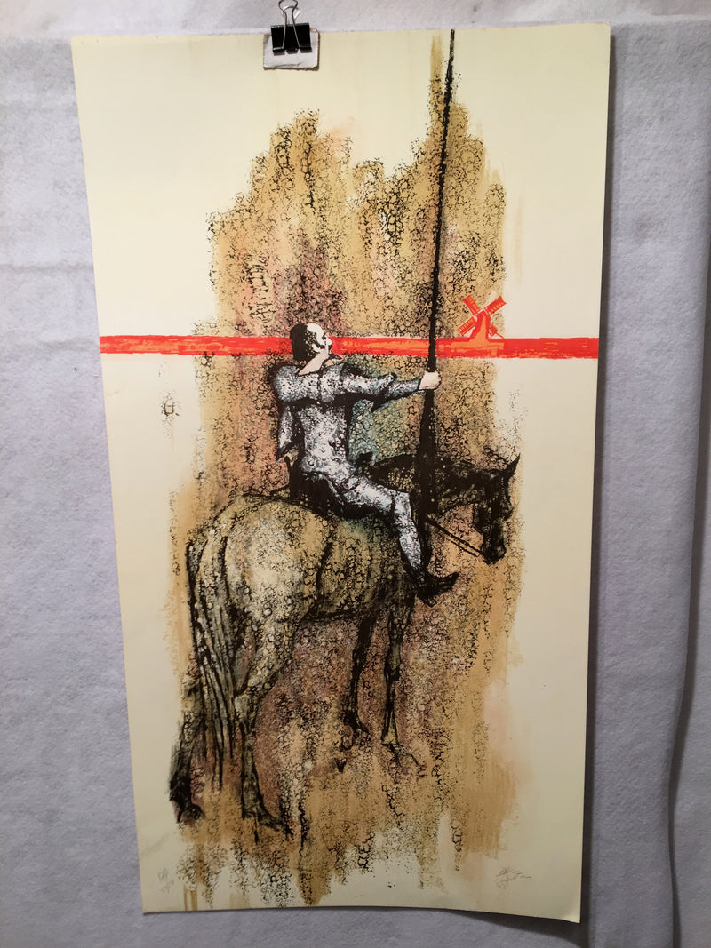 David K. Stone - Man of La Mancha Signed AP Lithograph Print 17 x 32"   - TvMovieCards.com