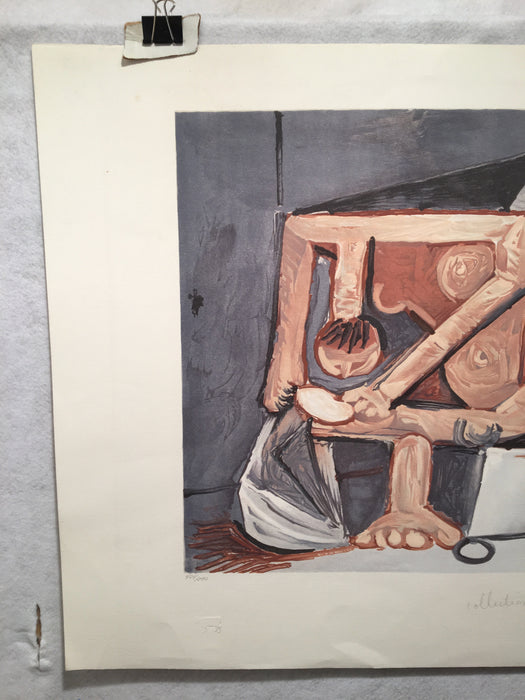 PABLO PICASSO "Femme a la Toilette" LITHOGRAPH Signed Numbered Marina Estate   - TvMovieCards.com