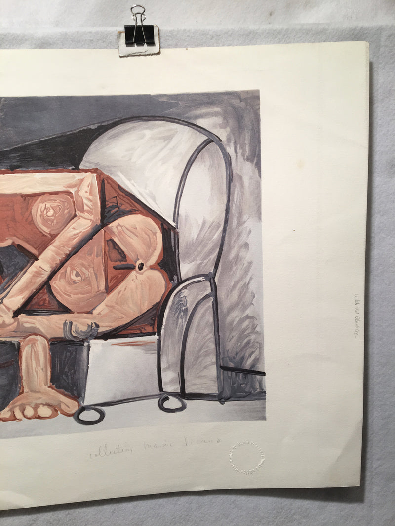 PABLO PICASSO "Femme a la Toilette" LITHOGRAPH Signed Numbered Marina Estate   - TvMovieCards.com