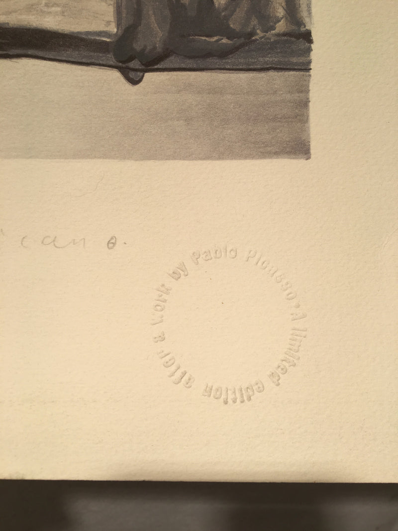 PABLO PICASSO "Femme a la Toilette" LITHOGRAPH Signed Numbered Marina Estate   - TvMovieCards.com