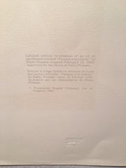 PABLO PICASSO "Femme a la Toilette" LITHOGRAPH Signed Numbered Marina Estate   - TvMovieCards.com